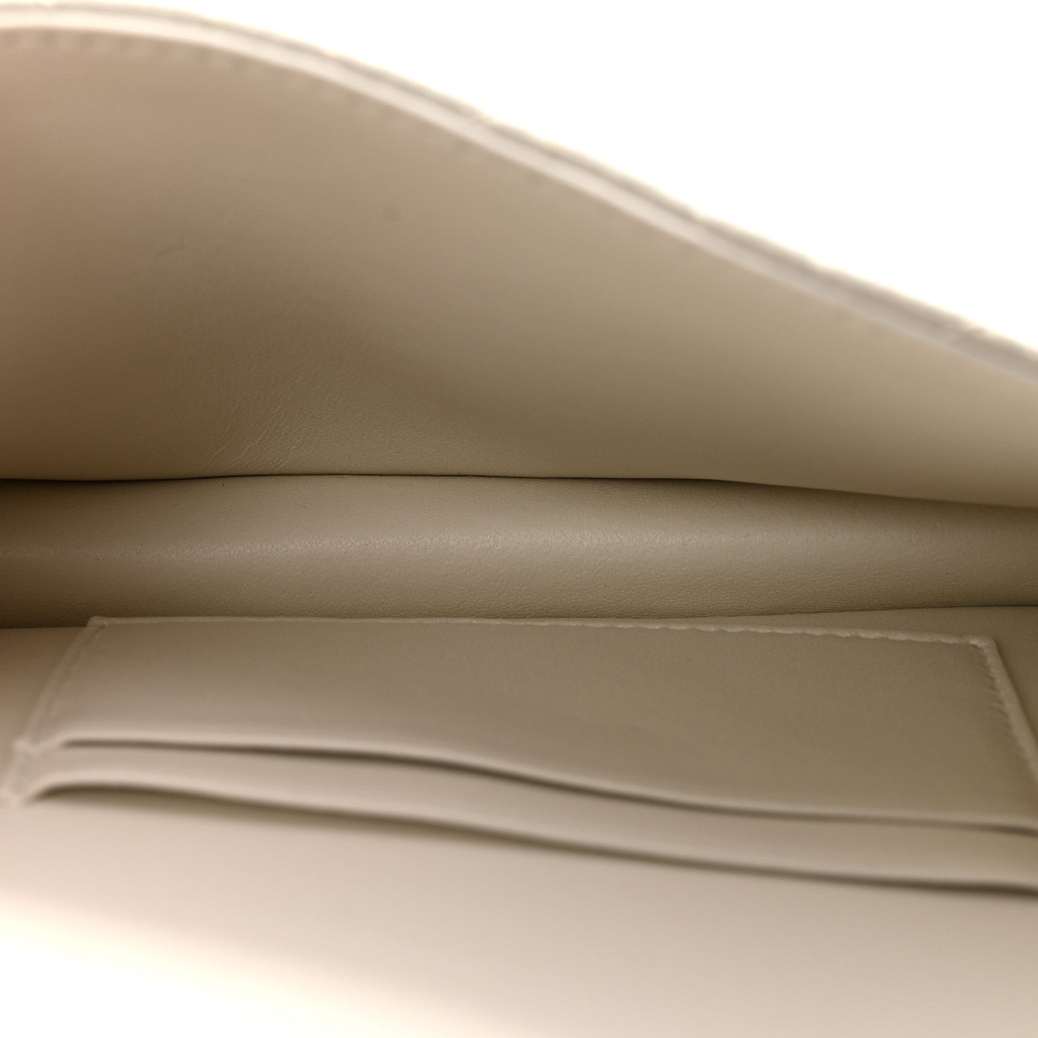 Supple Calfskin Caro Pouch with Chain Latte