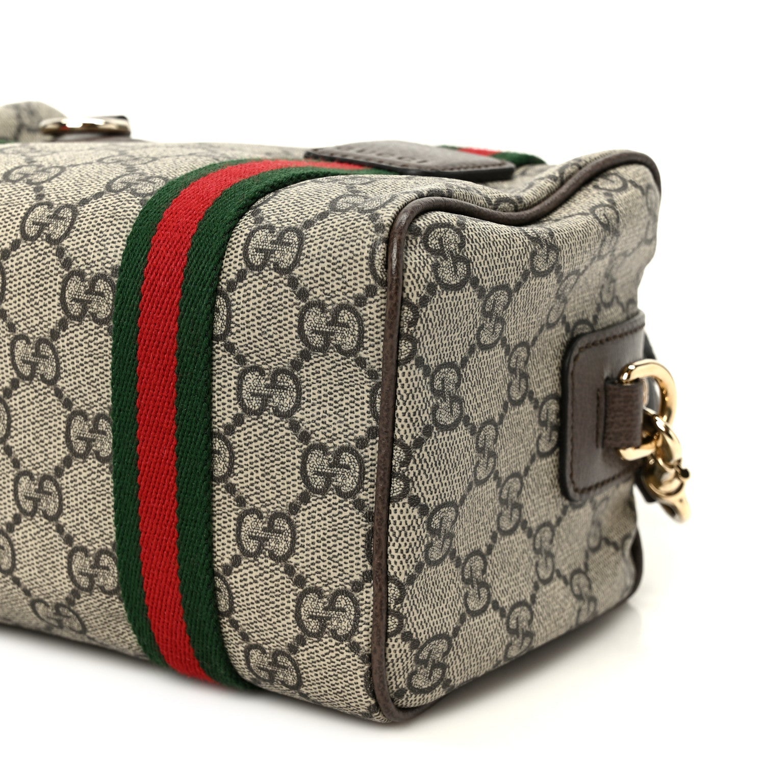 GG Supreme Web Mini GG Top Handle Bag Beige Ebony New Acero