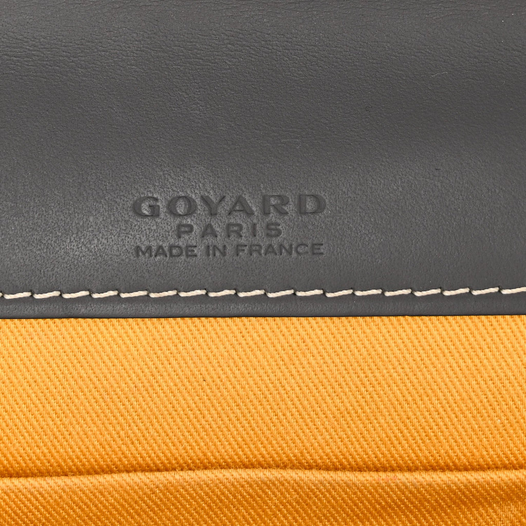 Goyardine Monte Carlo Bois Clutch With Strap Gray