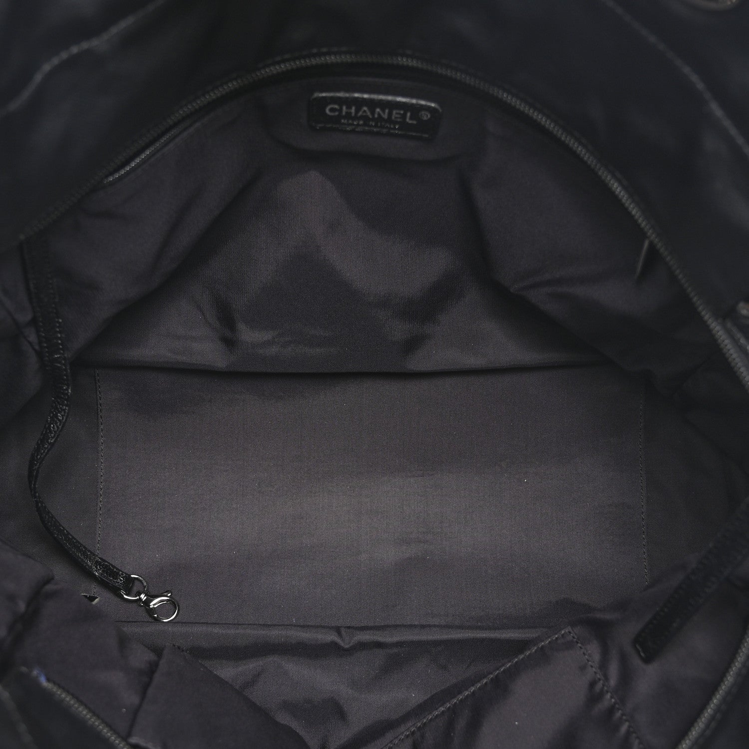 Coated Canvas Quilted Large Paris Biarritz Tote Black