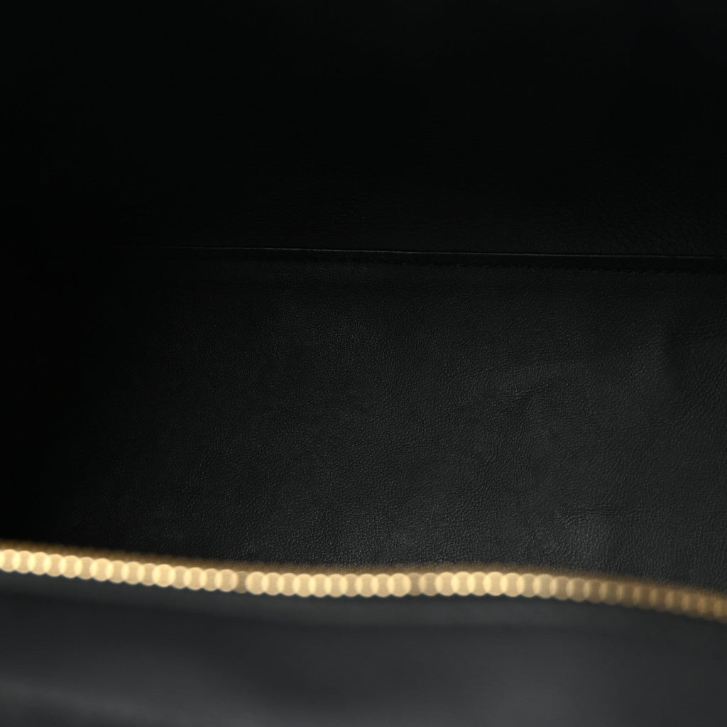 Grained Calfskin Medium Sofia Satchel Black