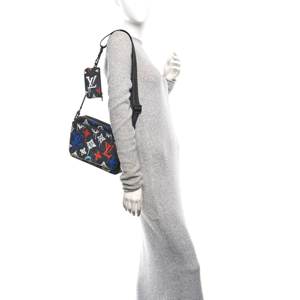 Monogram Eclipse LV Graffiti Trio Messenger Multicolor