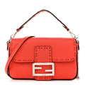 Cuoio Roma Sellerissima Nappa Sintetica Tape Stitch Mini Baguette Lava