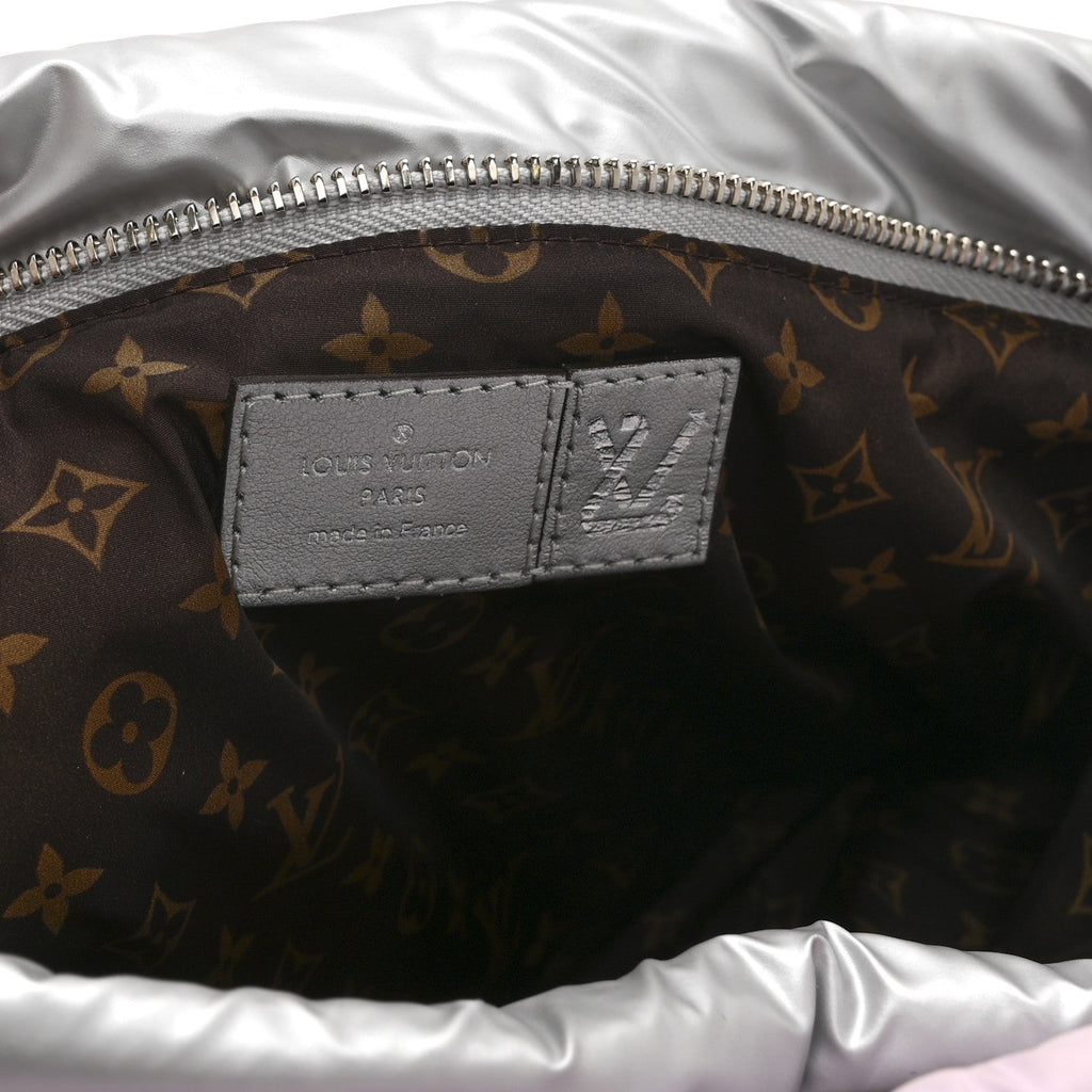 Econyl Monogram Pillow Maxi Multi Pochette Accessories Silver Pale Pink