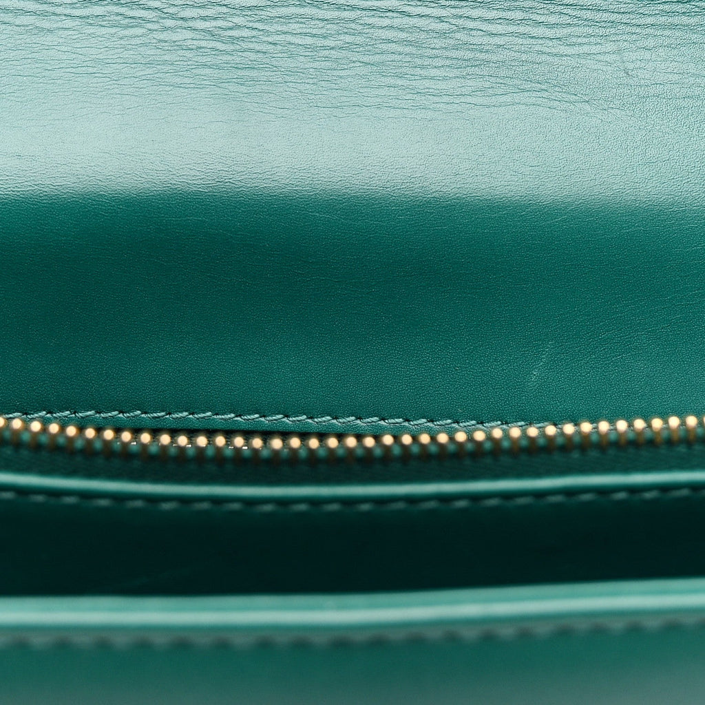 Calfskin Serpenti Forever Shoulder Bag Emerald Green