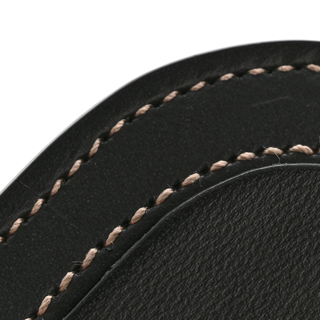 Calfskin Luggage Tag Black