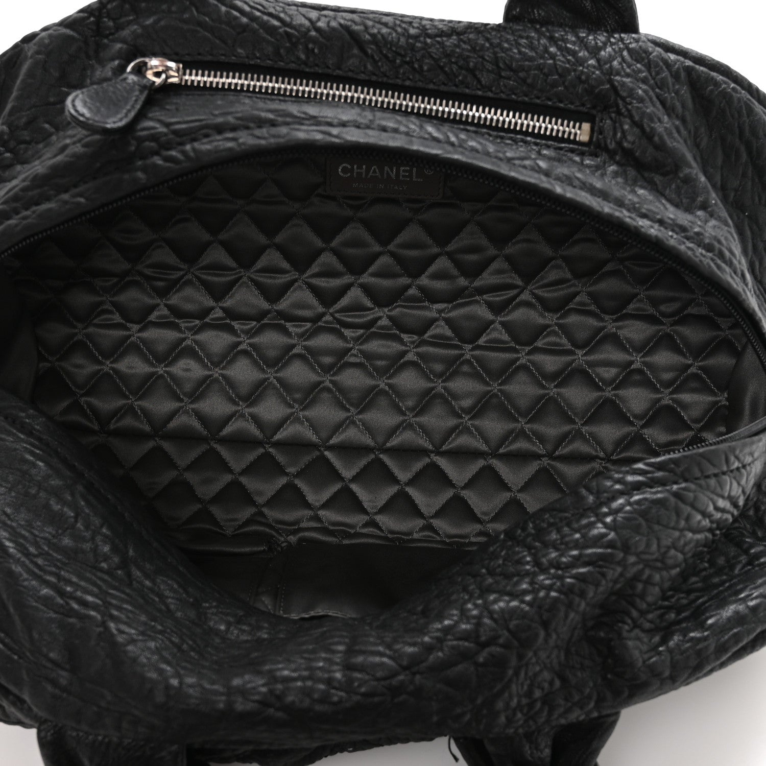 Distressed Lambskin Le Marais Bowler Black