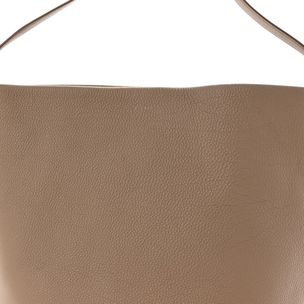 Grained Calfskin Large N/S Park Tote Dark Taupe