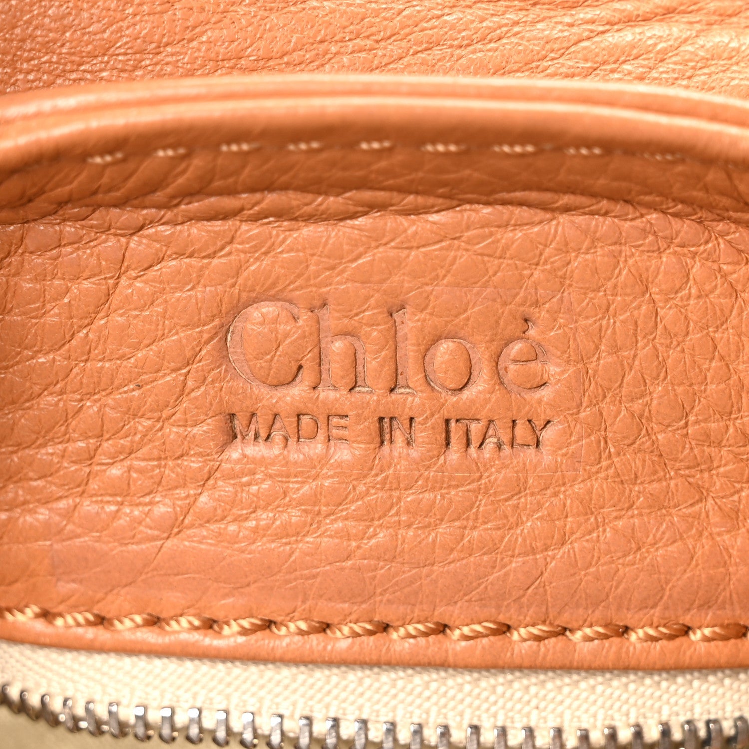 Calfskin Medium Paddington Satchel Tan