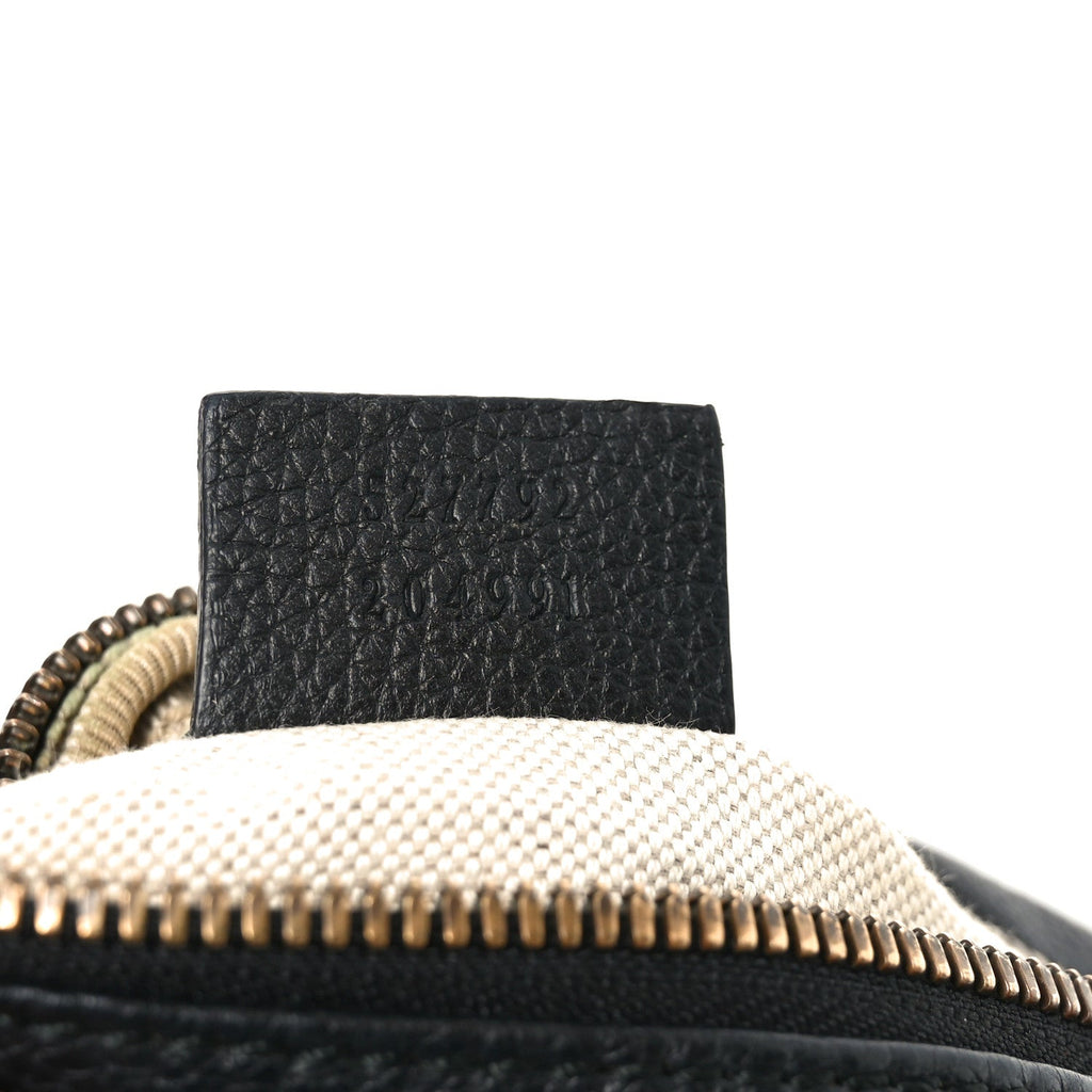 Grained Calfskin Small Logo Belt Bag Black