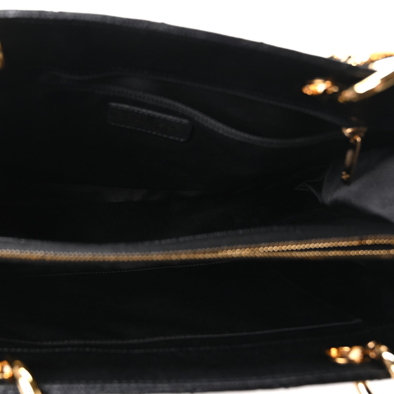 Caviar Quilted Grand Shopping Tote GST Black