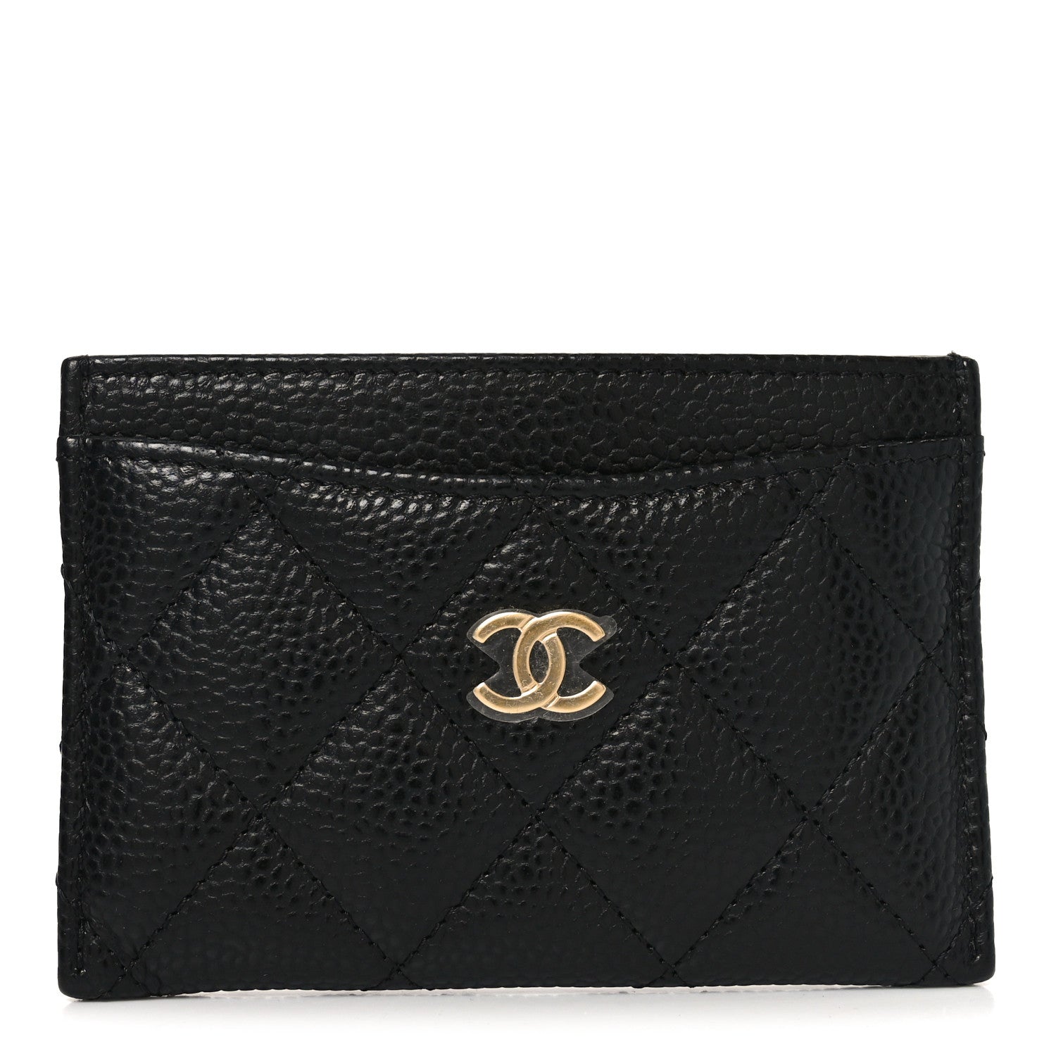 Caviar Quilted  Holder Black