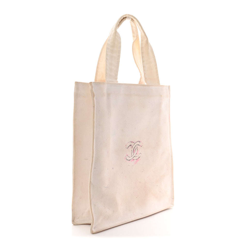 Canvas Miami Tote White