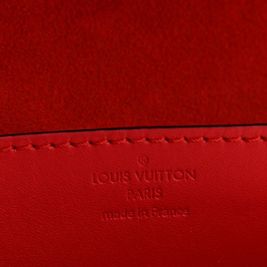 Calfskin Chain Louise MM Red