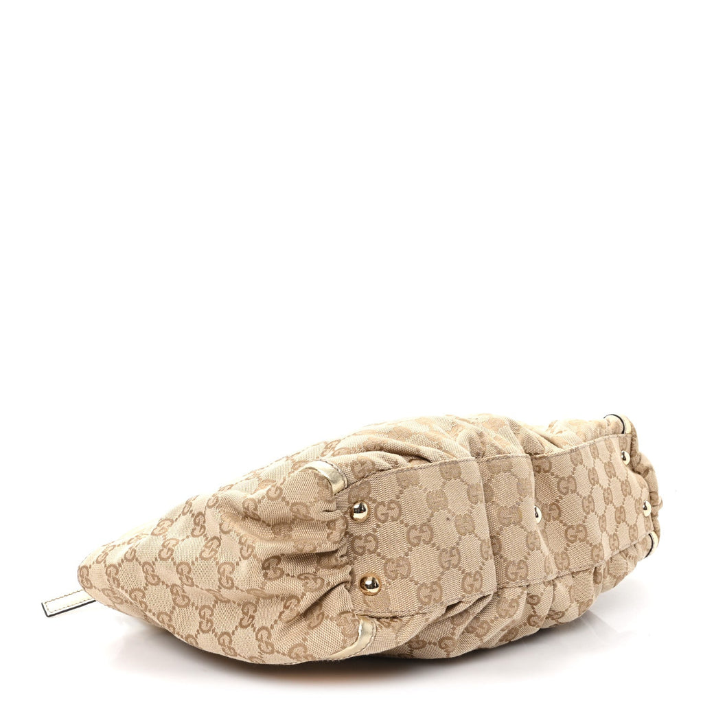 Monogram D Gold Tote Metallic Gold