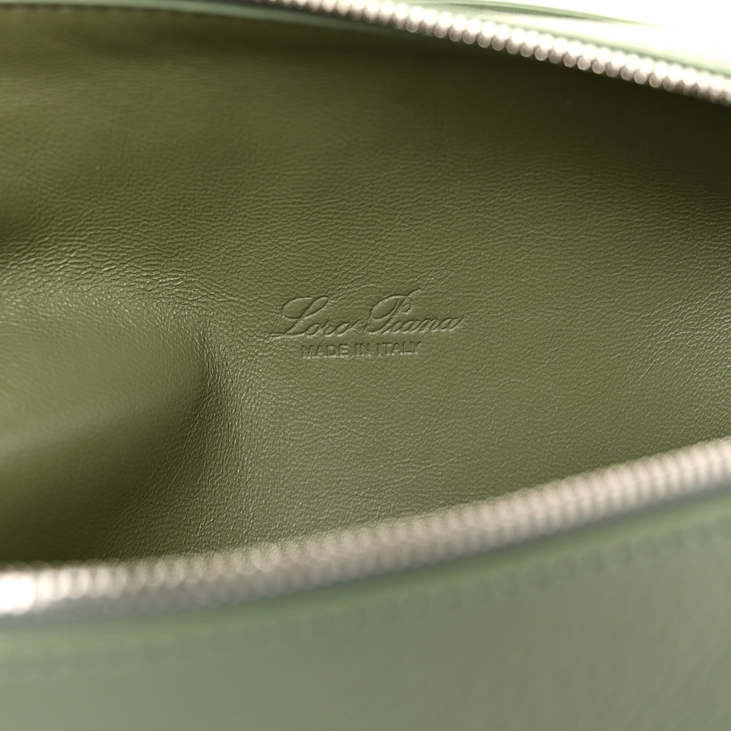 Grained Calfskin L19 Extra Pocket Pouch Sage Brush Leaves