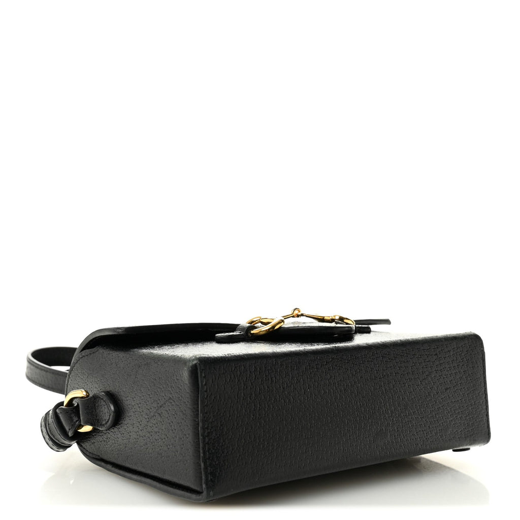 Calfskin Horsebit 1955 Shoulder Bag Black
