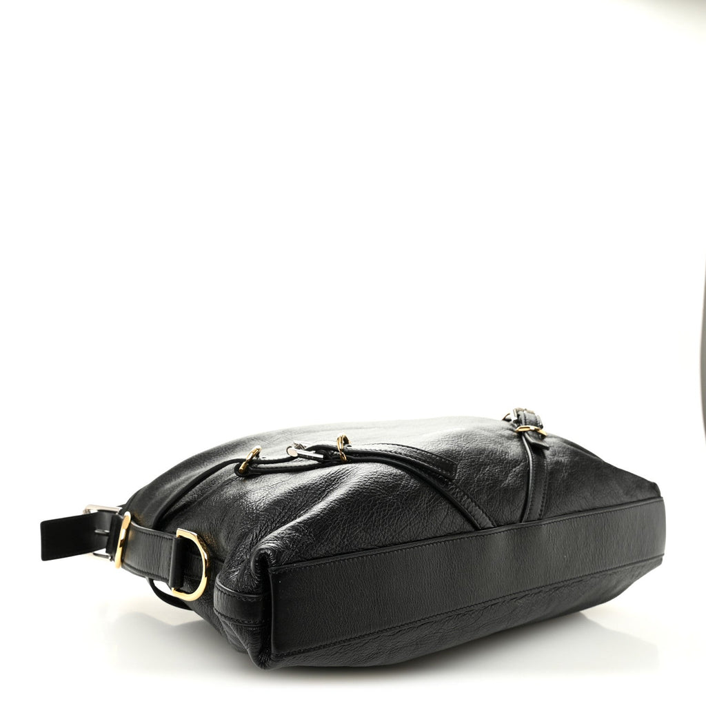 Calfskin Medium Voyou Bag Black