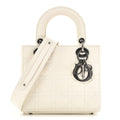 Lambskin Cannage Small My ABCDior Lady Dior White