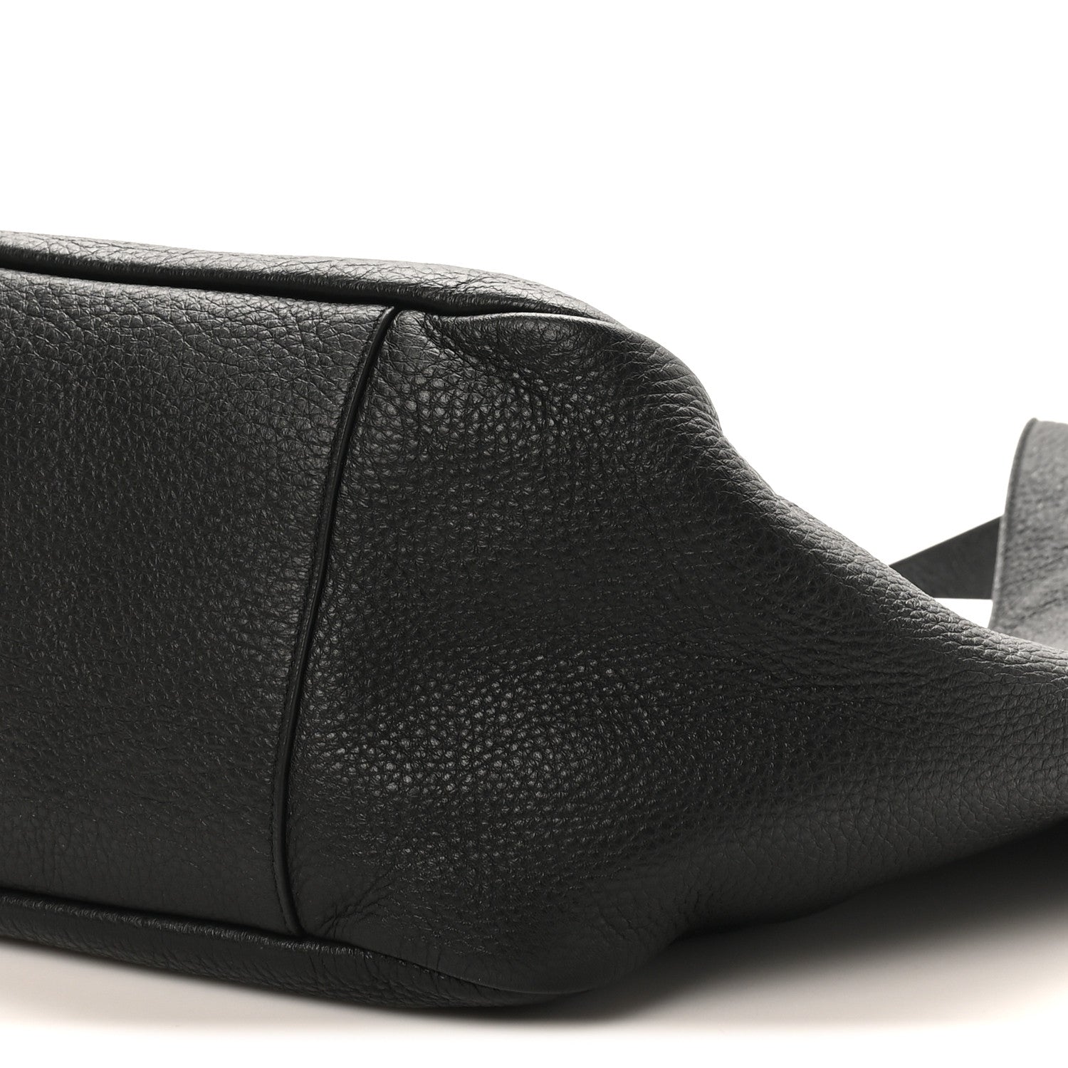 Grained Deerskin Bea Tote Black