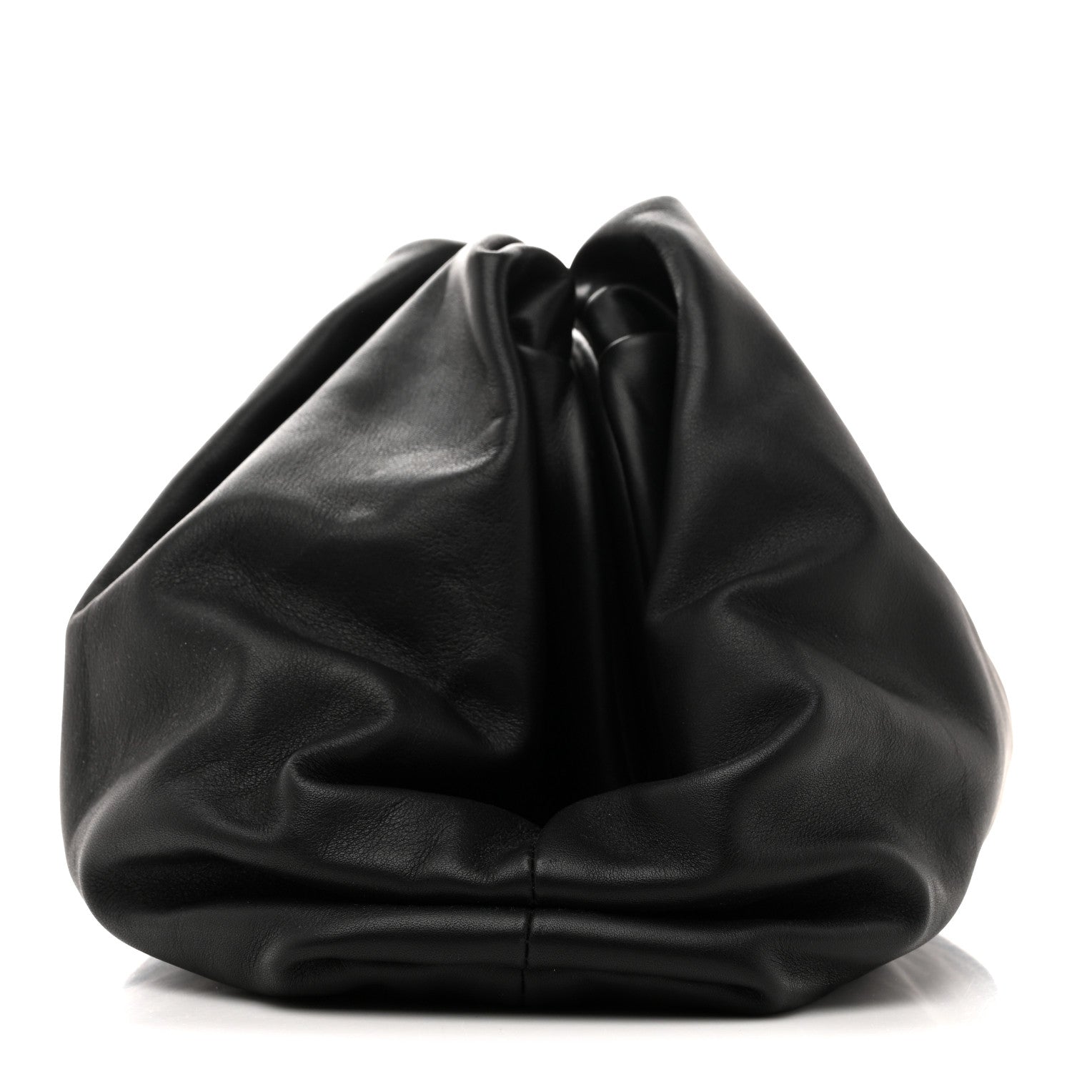 Smooth Butter Calf The Pouch Oversized Clutch Black