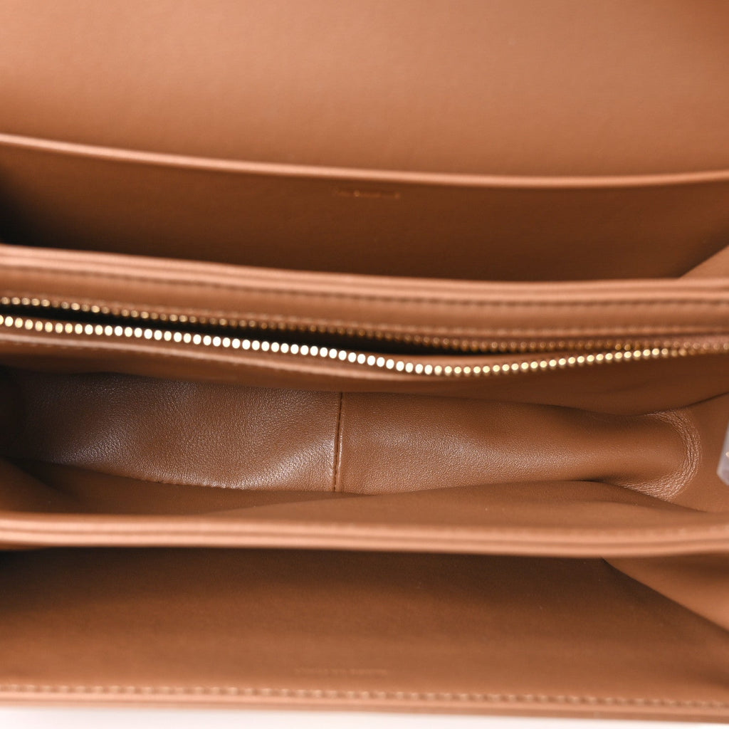 Shiny Calfskin Medium Triomphe Bronze