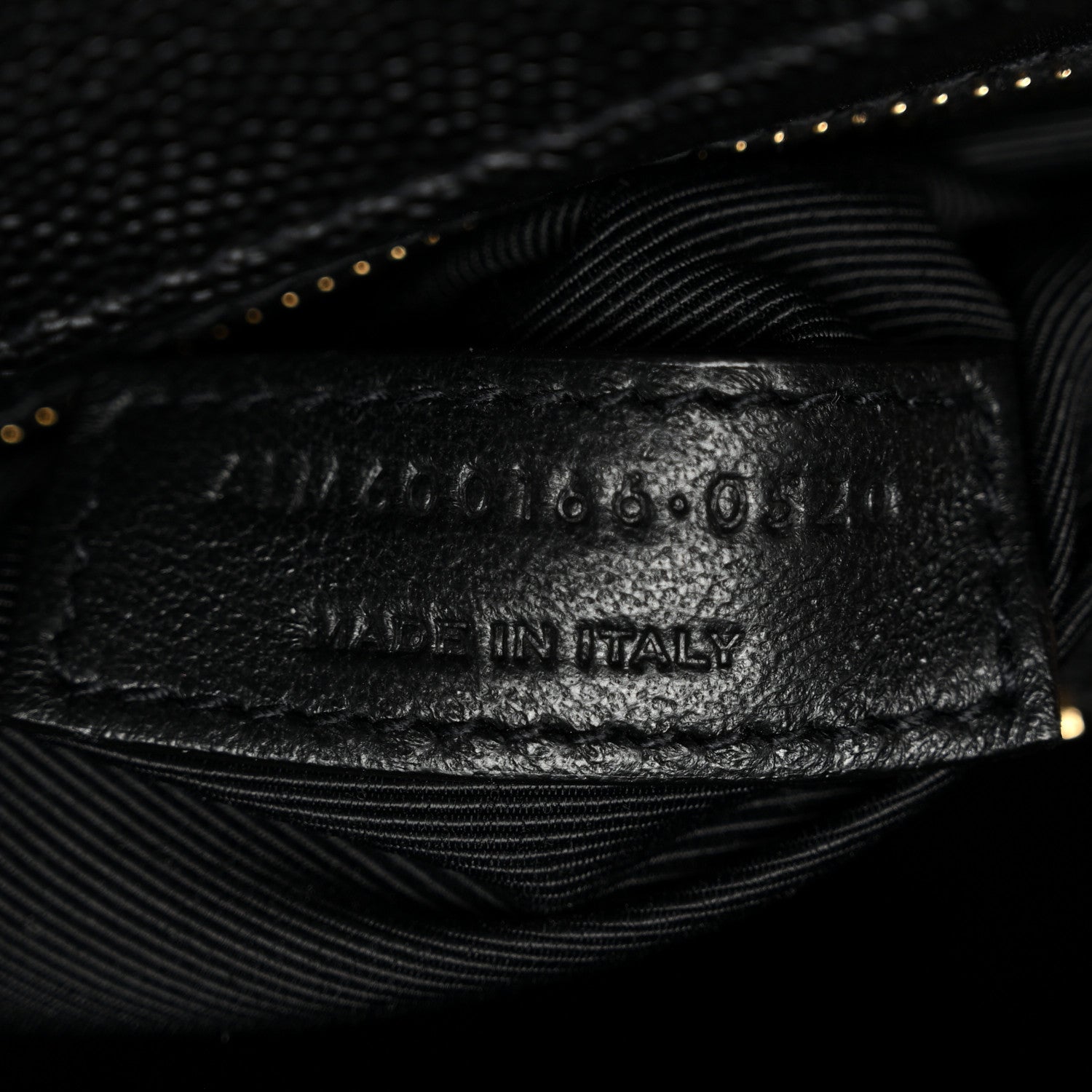 Grain De Poudre Textured Mixed Matelasse Large Triquilt Monogram Satchel Black