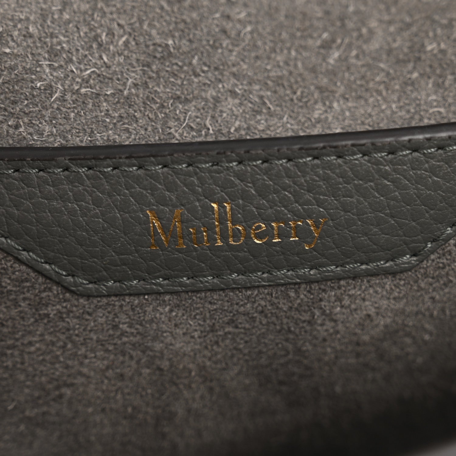 Small Classic Grain Calfskin Small Amberley Satchel Charcoal