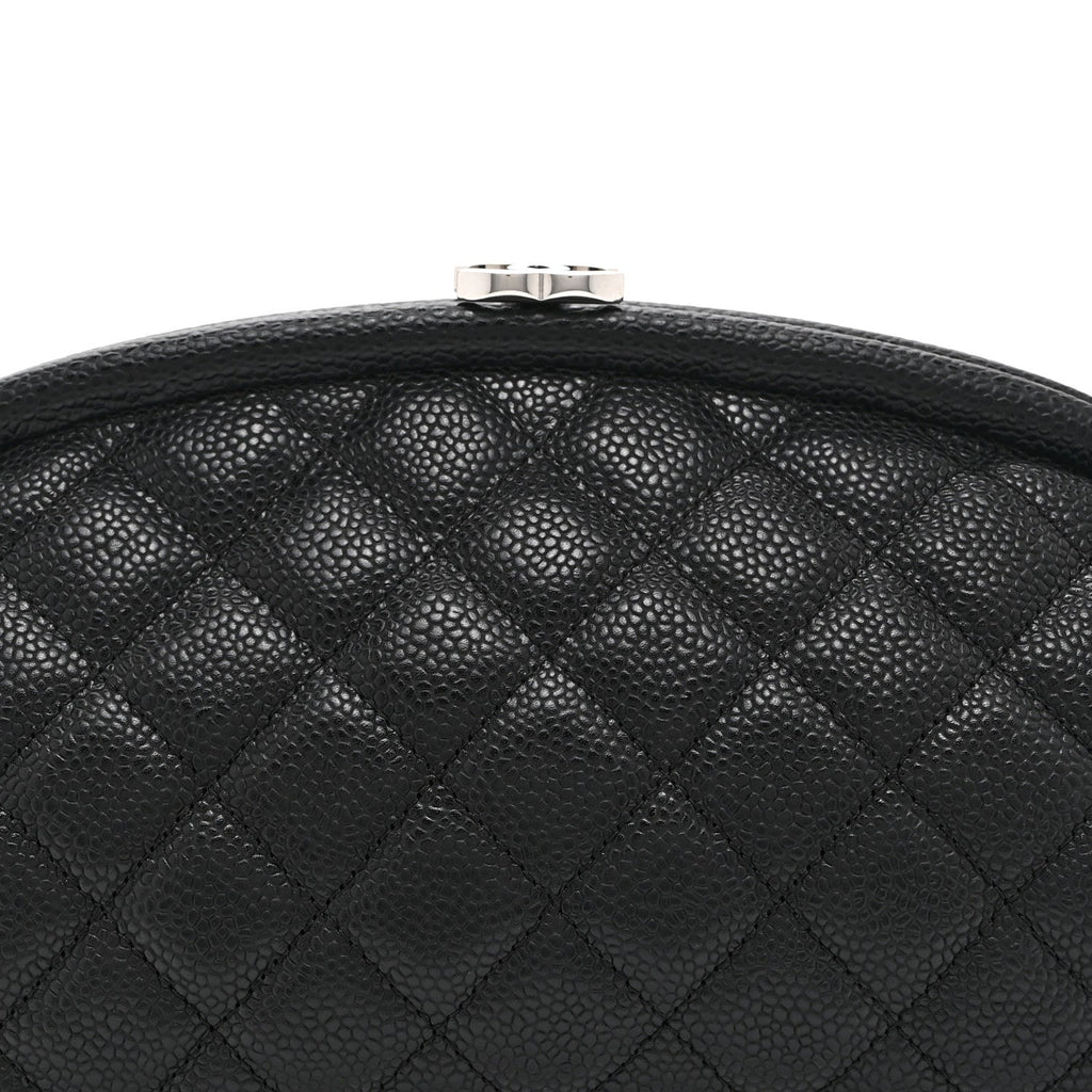 Caviar Quilted Timeless Clutch Black
