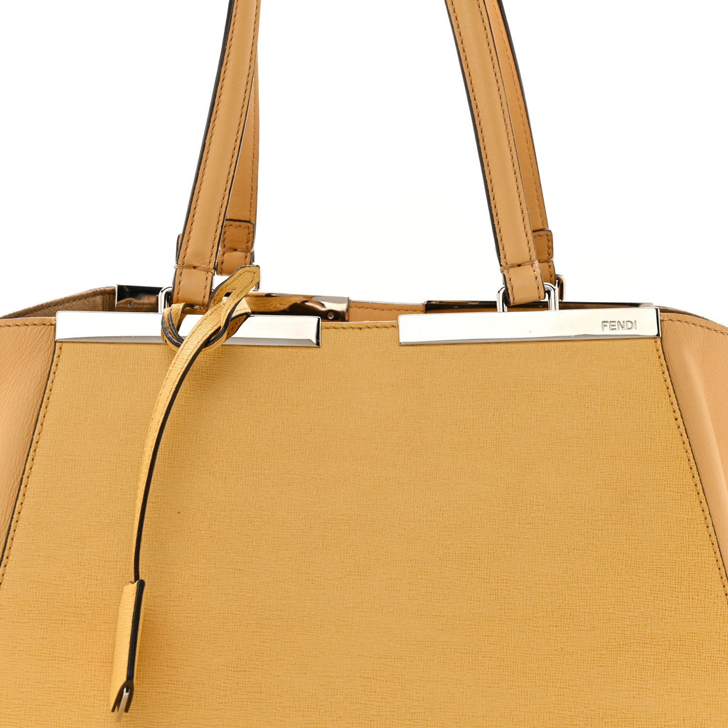 Vitello Elite Flamingo Large 3Jours Tote Giallo Alchemy