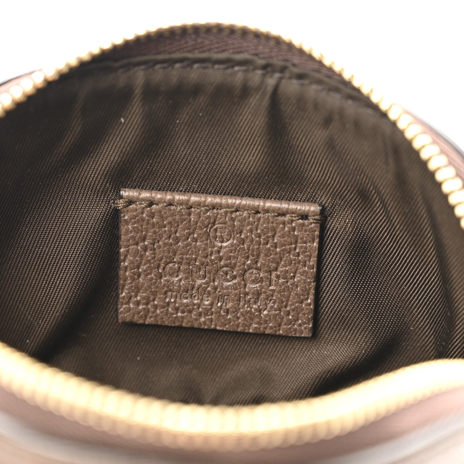 GG Supreme Monogram Web Ophidia Dome Key Pouch Beige New Acero