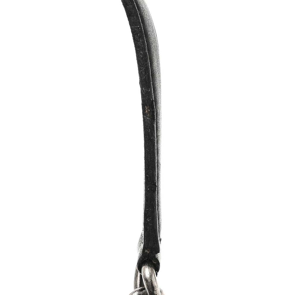 Goatskin Quilted Paris Dallas Saddle Bag Black