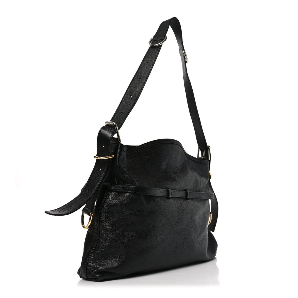 Calfskin Medium Voyou Bag Black