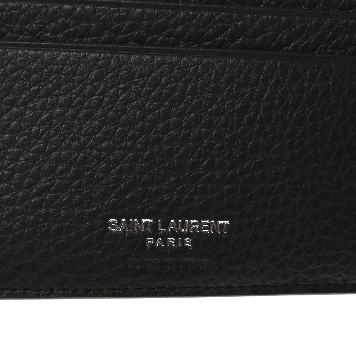 Calfskin Cassandre Bi-Fold Wallet Grey