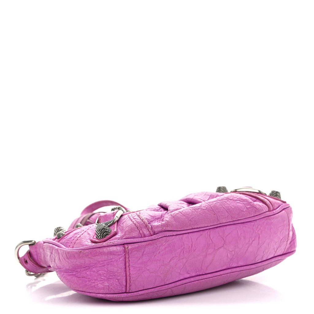 Agneau Arena Le Cagole Mini Purse With Chain Lipstick Pink