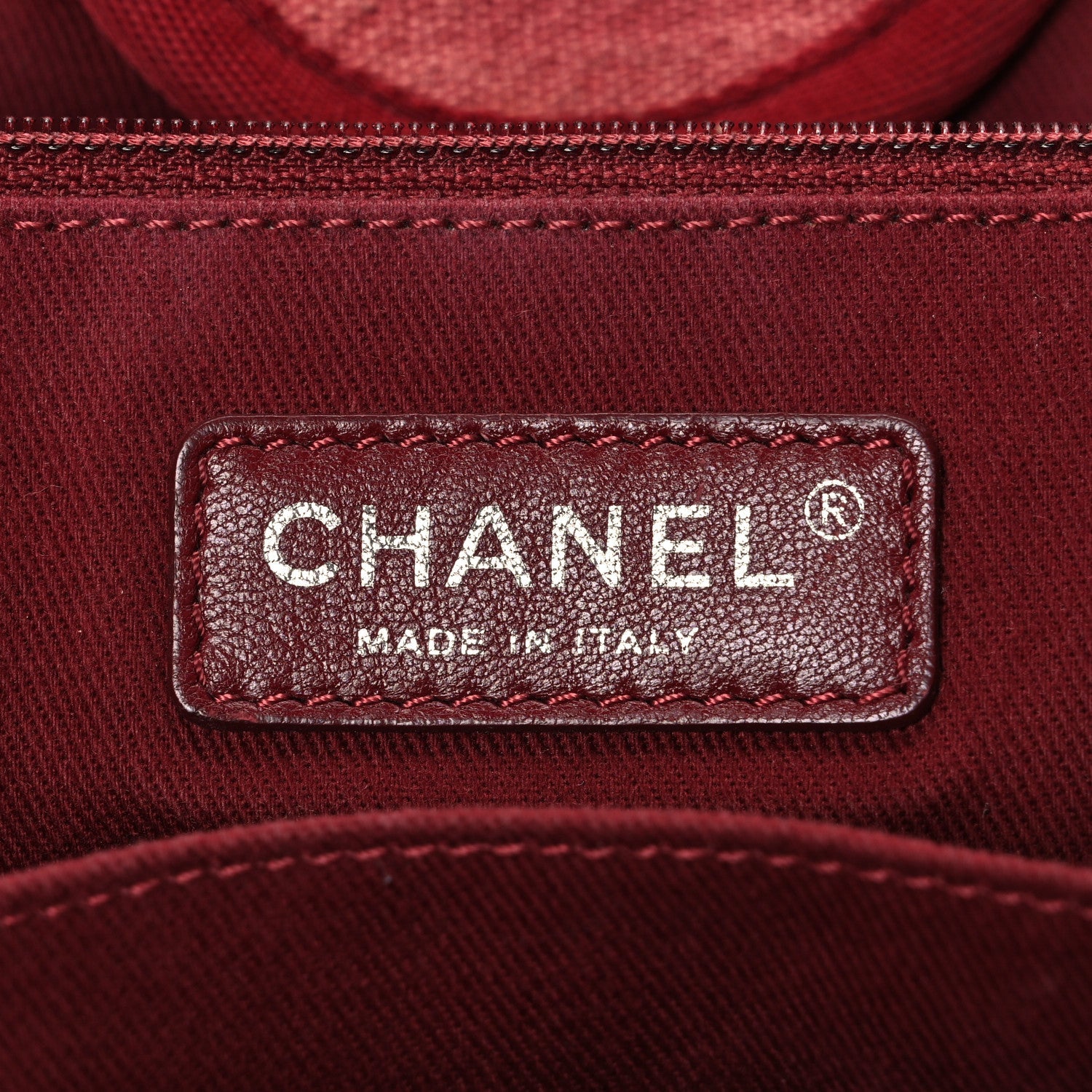 Canvas Large Deauville Tote Red