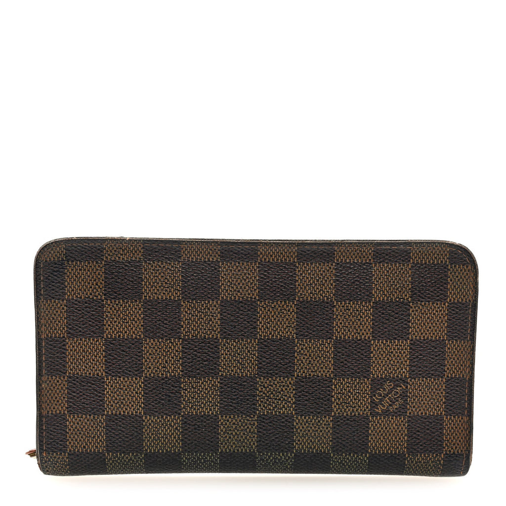 Damier Ebene Porte-Monnaie Zippe Zippy Wallet