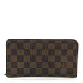 Damier Ebene Porte-Monnaie Zippe Zippy Wallet