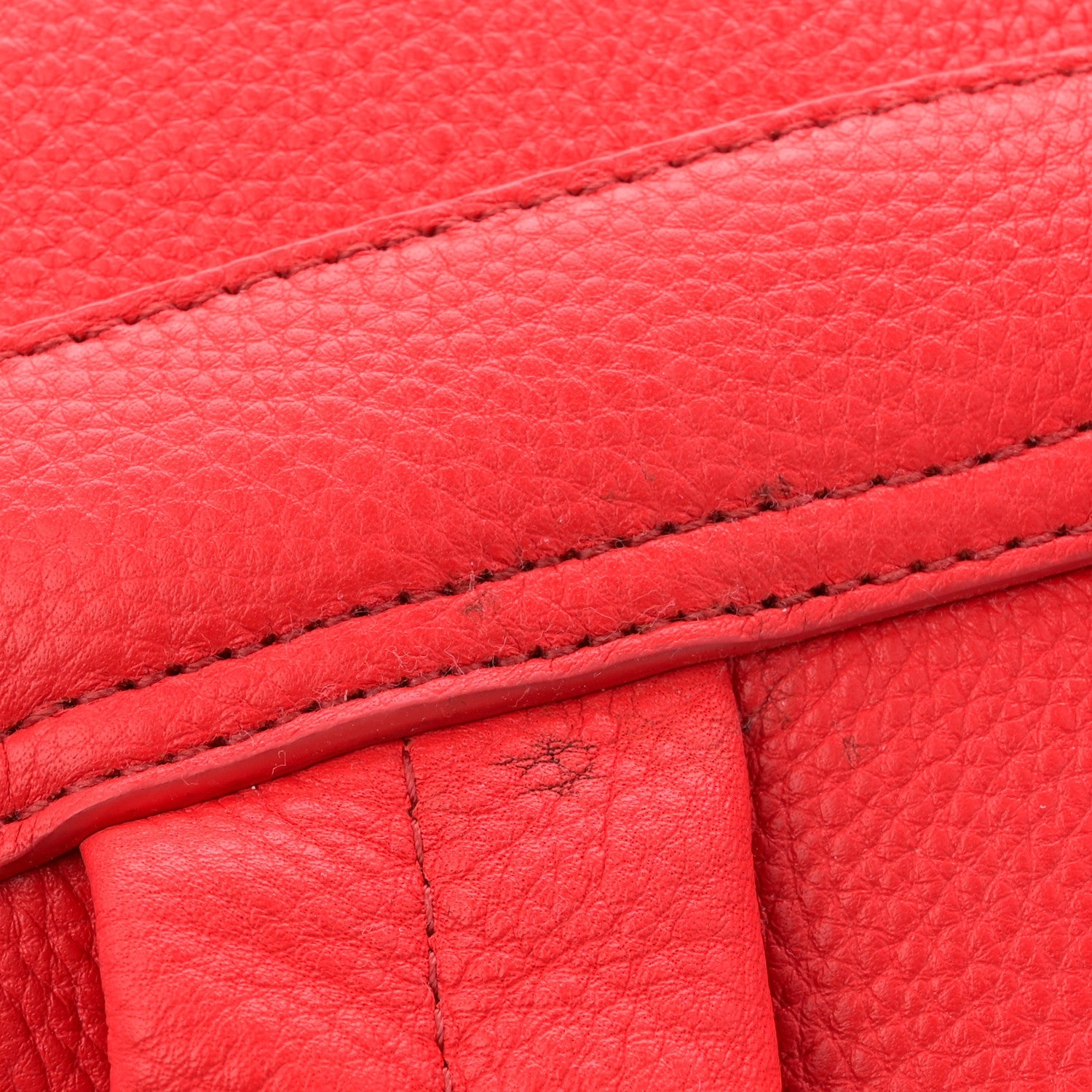 Grainy Lambskin Crystal Studded Small Stark Backpack Red