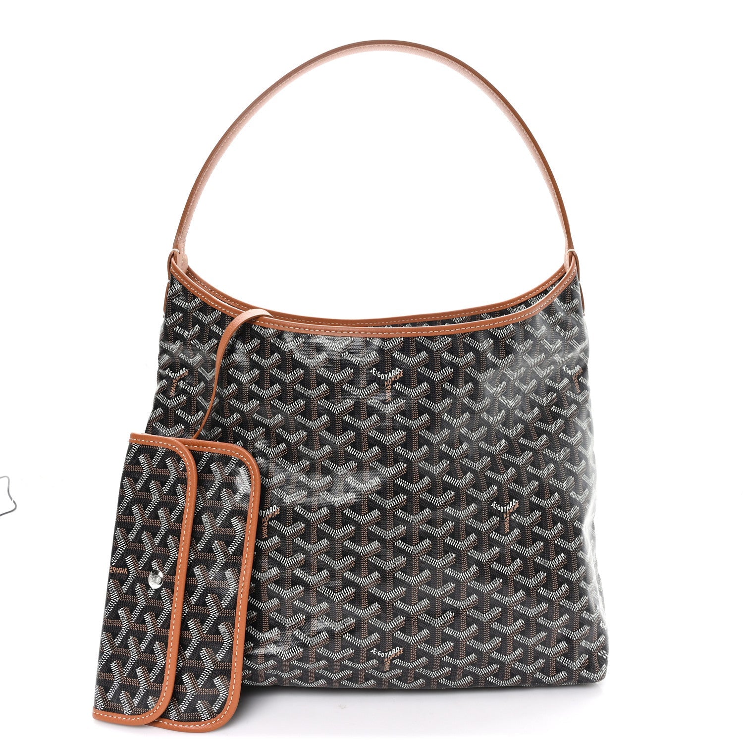 Goyardine Boheme Hobo Black Gold