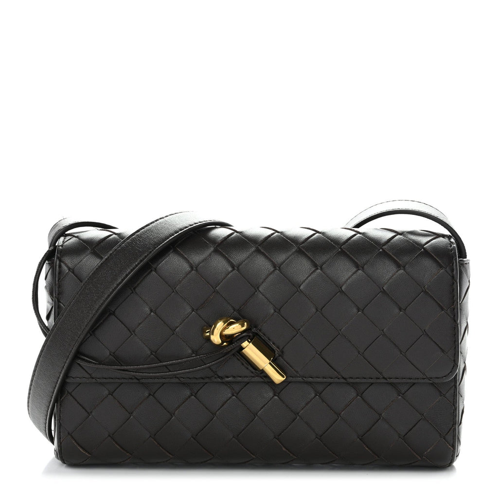 Nappa Intrecciato Mini Andiamo Crossbody Bag  Fondant