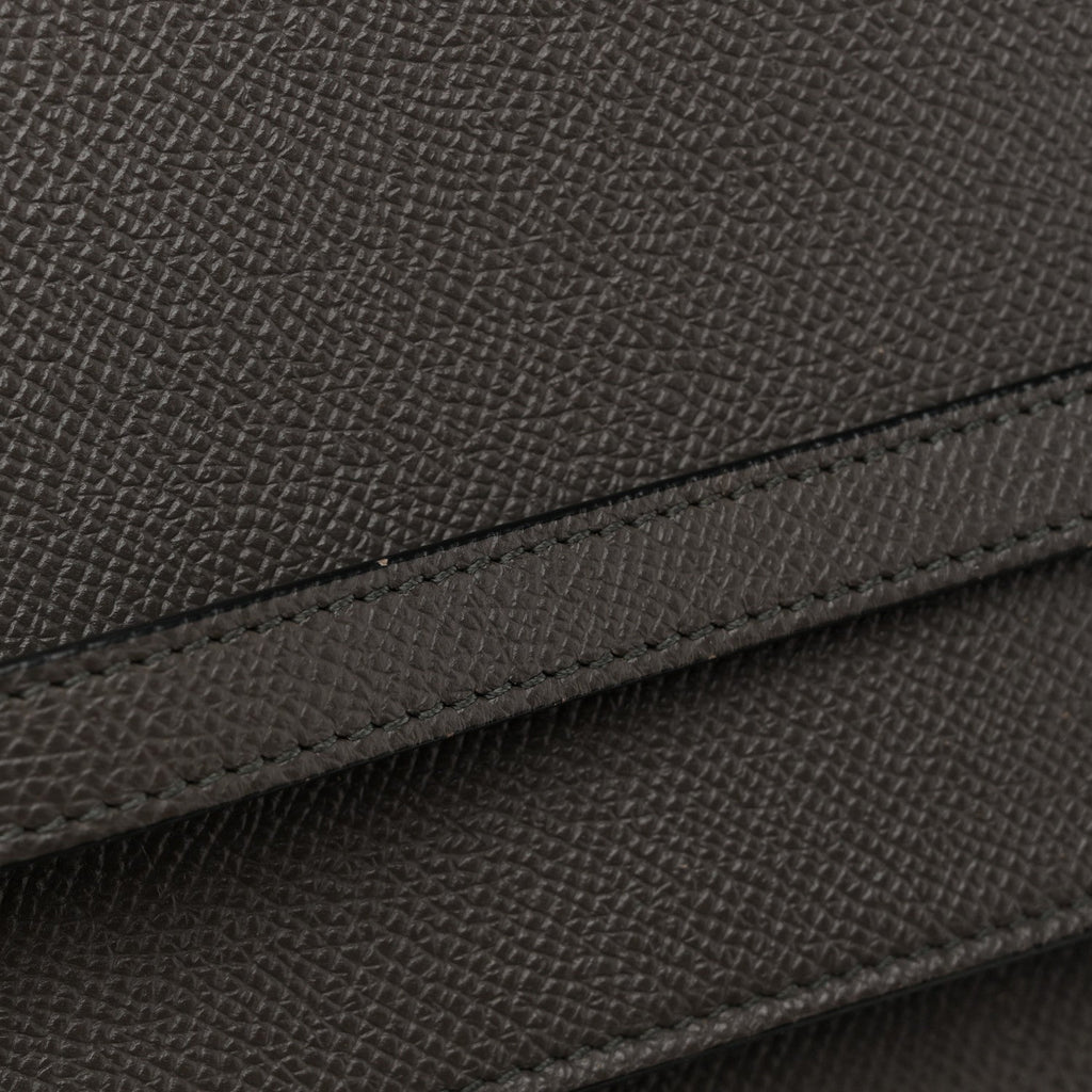 Grained Calfskin Mini Belt Bag Grey