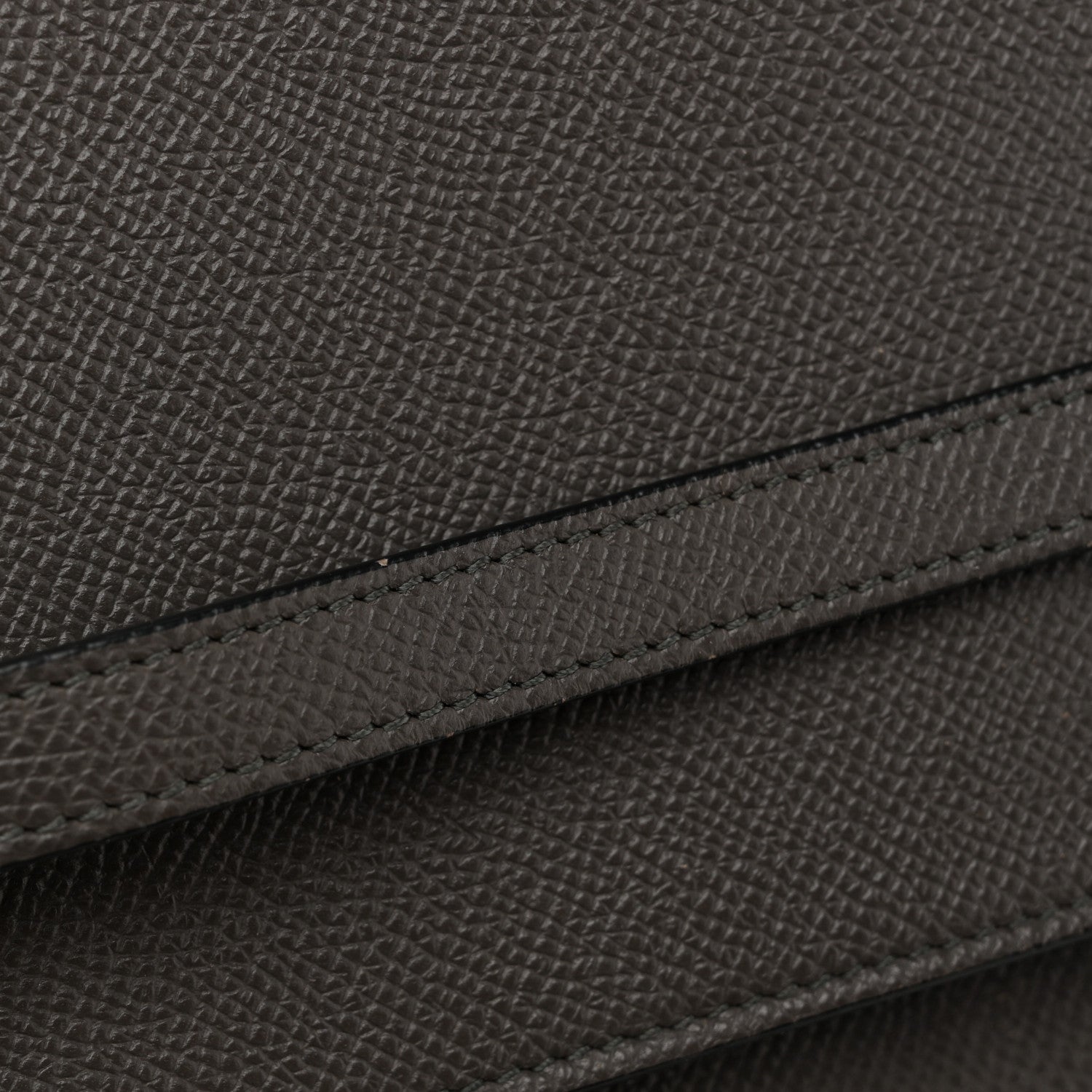 Grained Calfskin Mini Belt Bag Grey