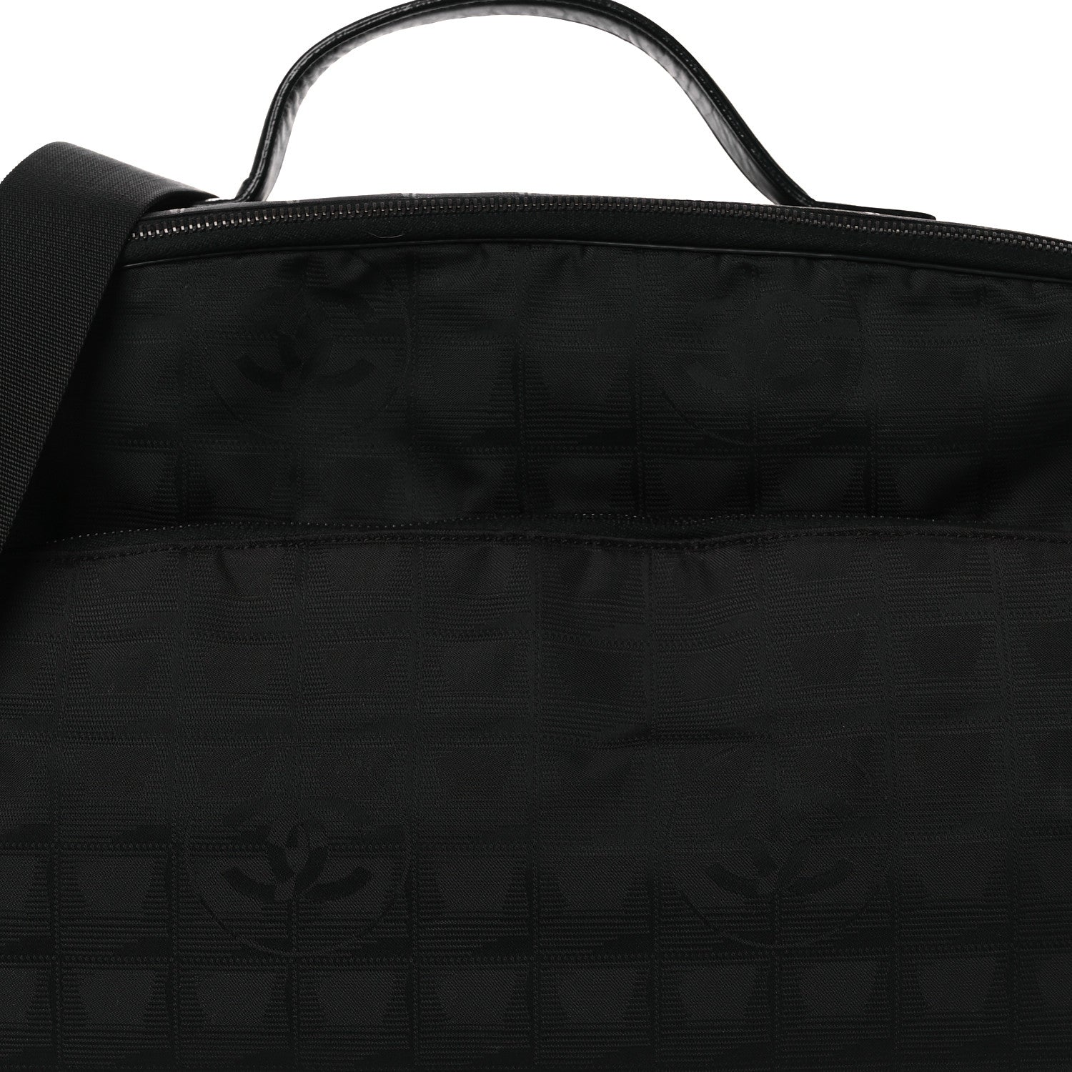 Nylon Travel Shoulder Bag Black