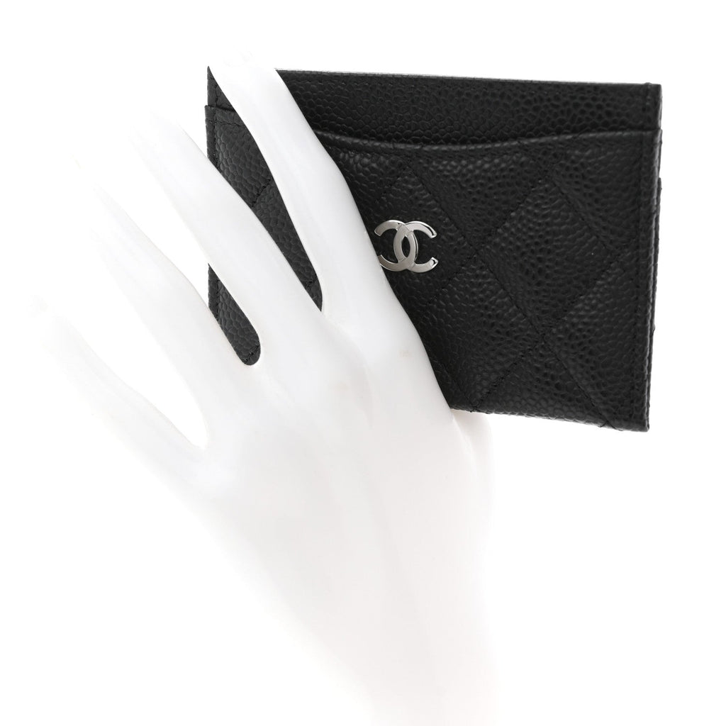 Caviar Quilted  Holder Black