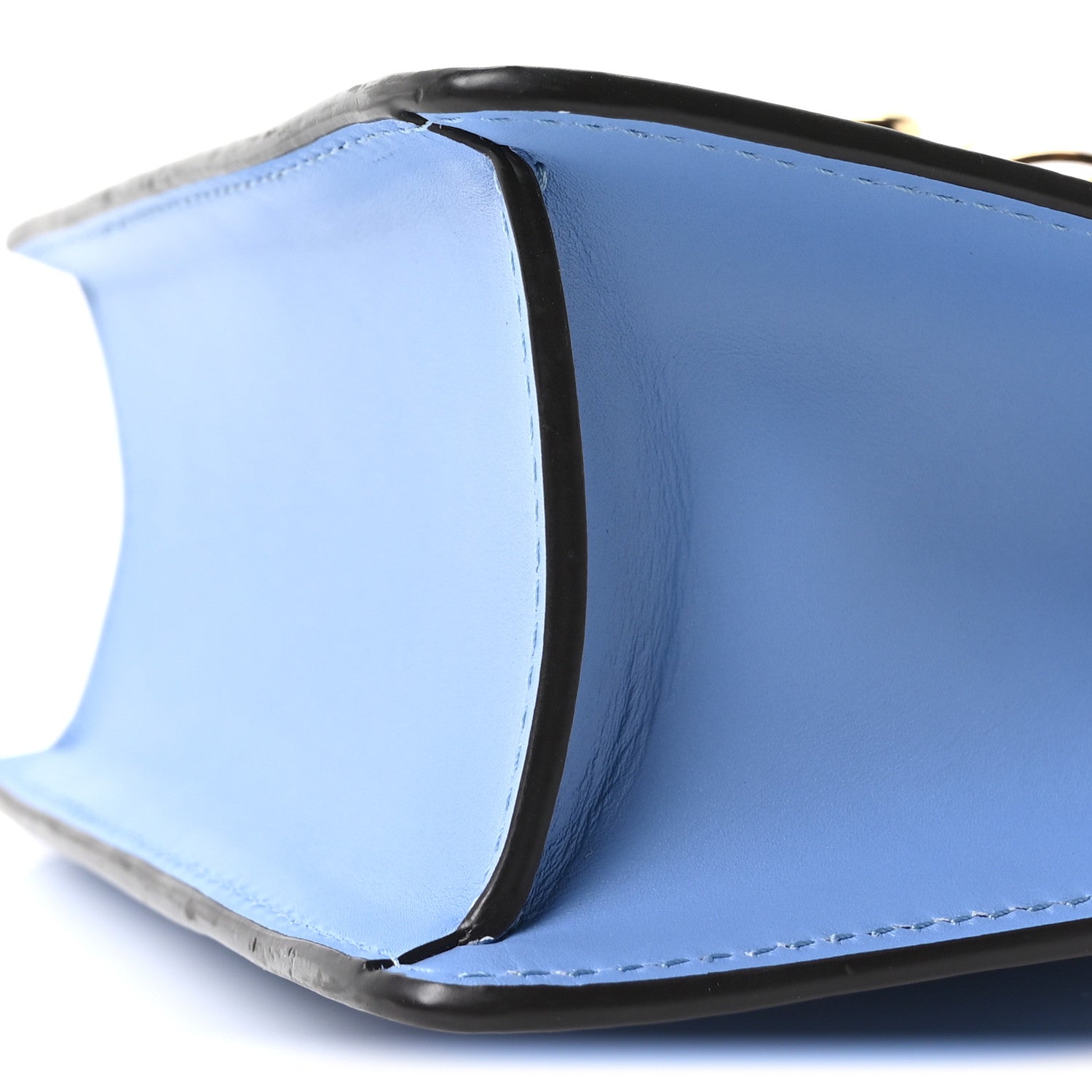 Calfskin Mini Sylvie Chain Shoulder Bag Clear Sky Blue