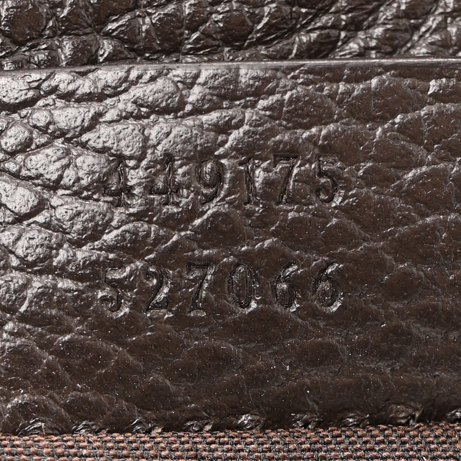 Monogram Dollar Calfskin O Drawstring Backpack Beige Ebony Testa di Moro Dark Chocolate
