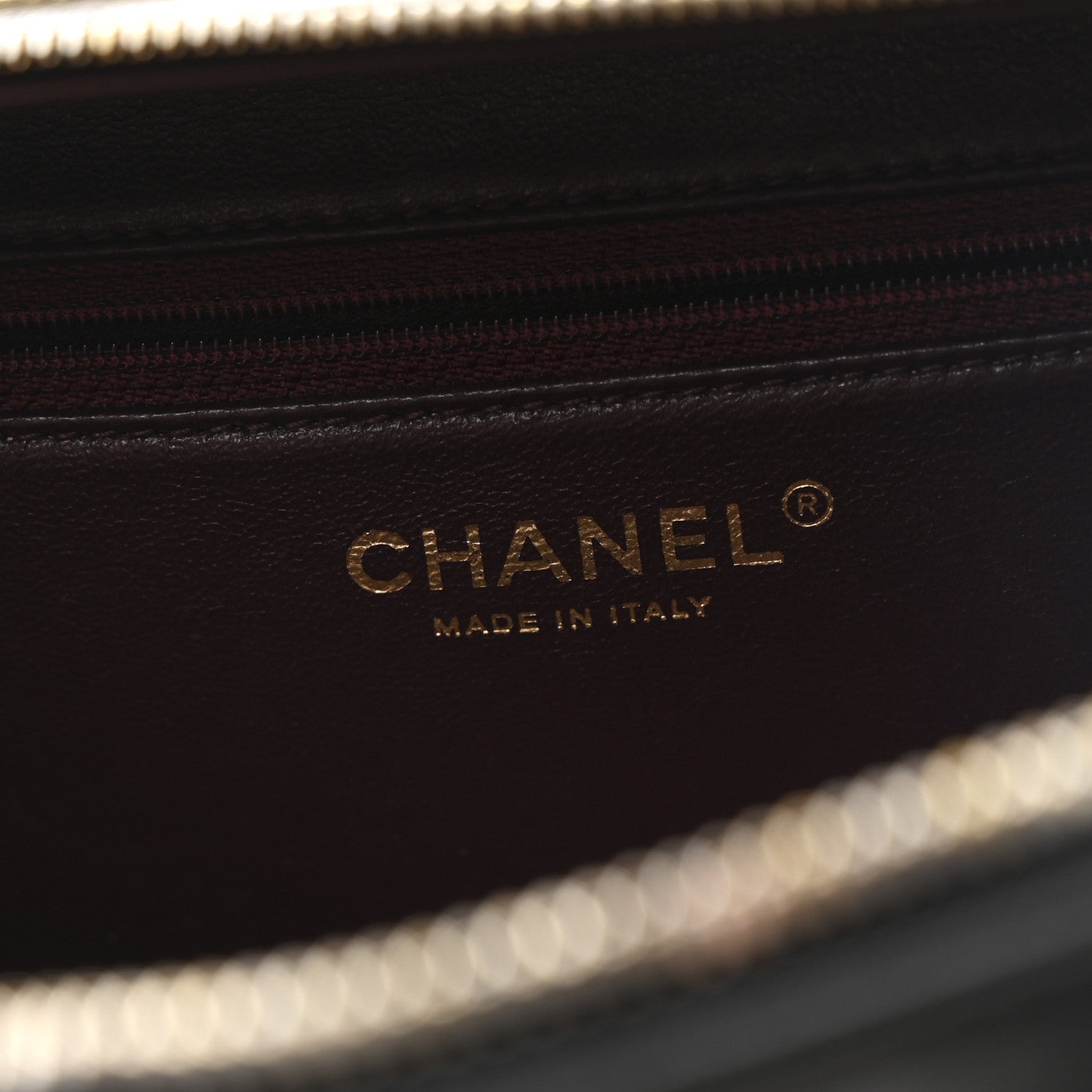 Lambskin Quilted Medium Trendy CC Bowling Bag Black