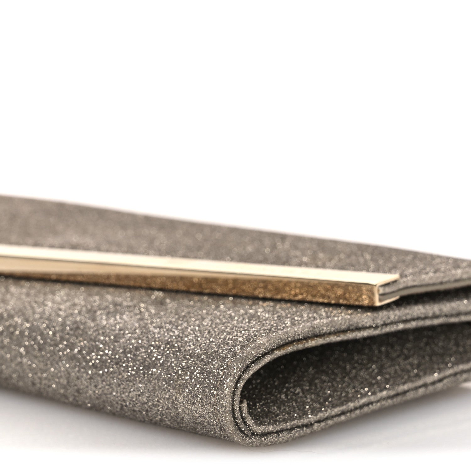 Dusty Glitter Emmie Clutch Platinum Ice
