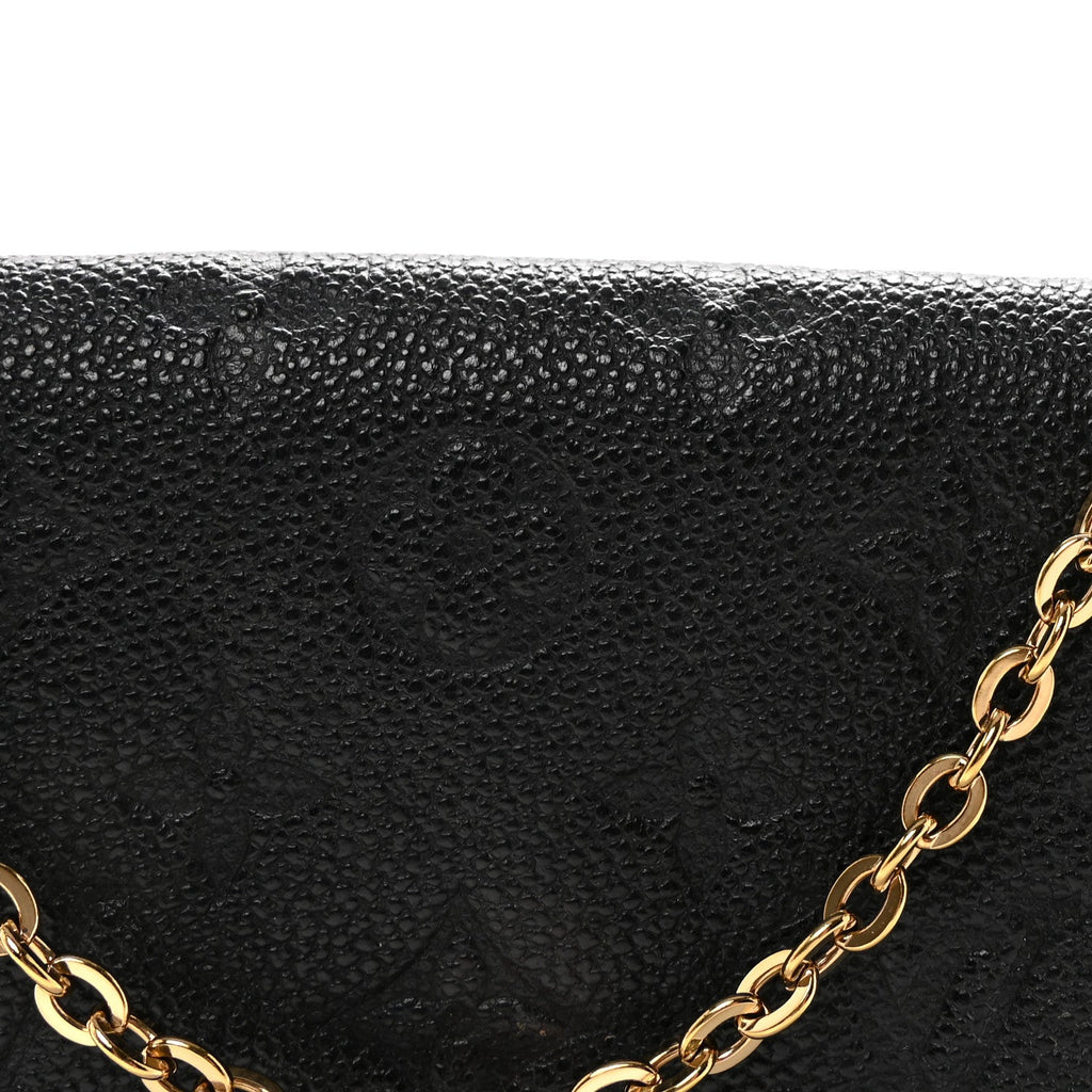 Empreinte Pochette Felicie Chain Wallet Black